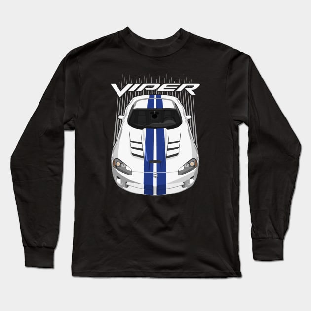 Viper SRT10-white and blue Long Sleeve T-Shirt by V8social